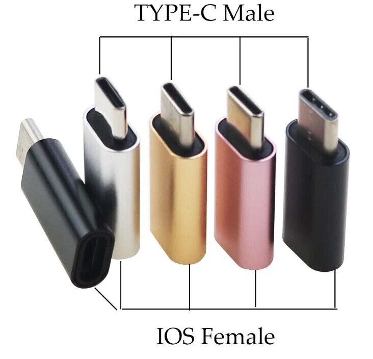 USB Type C Stecker auf ios Buchse Adapter für Laden Datentransfer Konverter